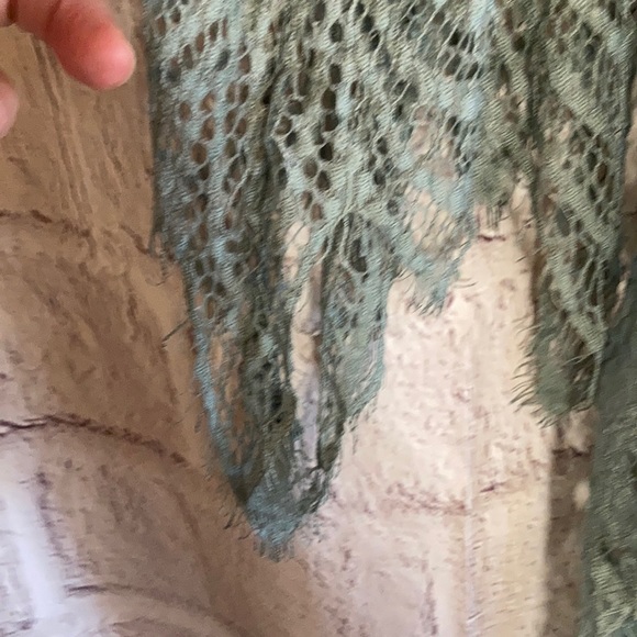 She + Sky Green Lace Cardigan Size Small - Picture 5 of 7